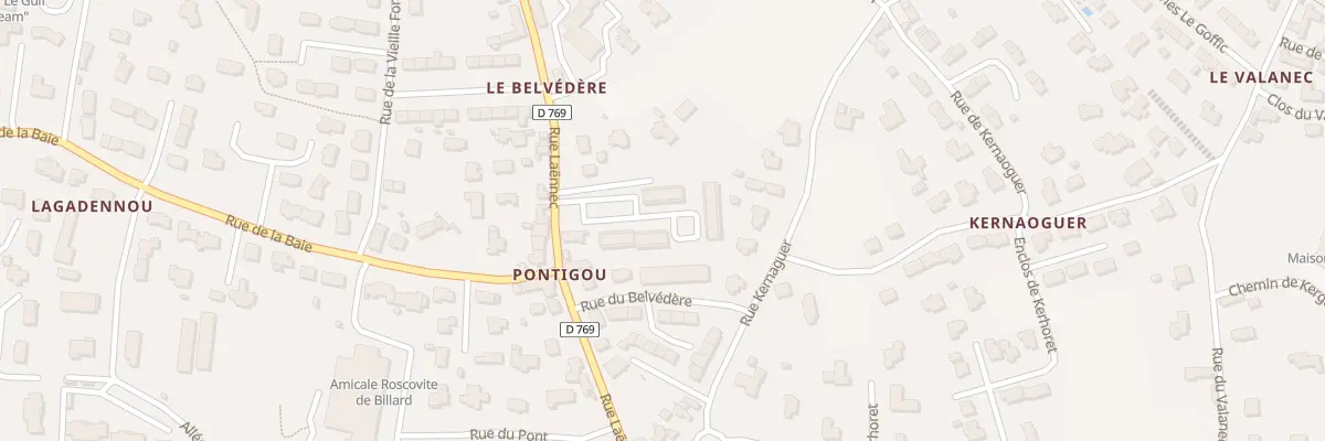 Plan du 13 Rue Laënnec à Roscoff