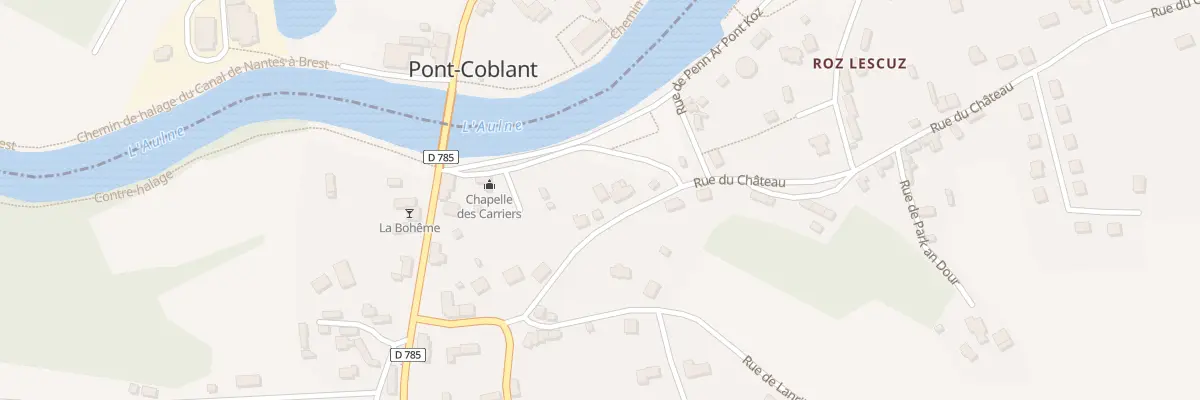Plan du 14 Rue du Château à Gouézec