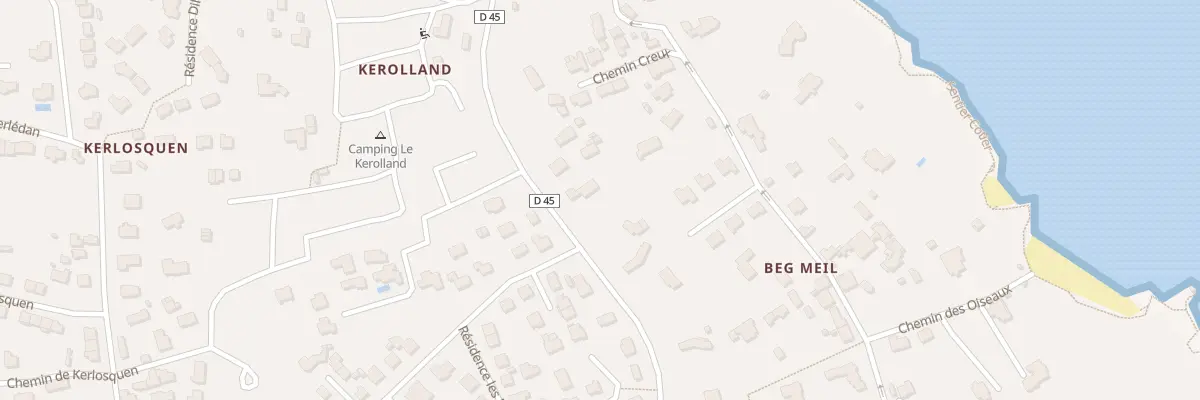 Plan du 33 Rte des Dunes à Fouesnant