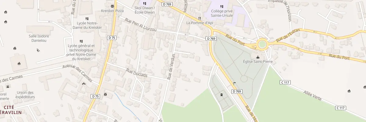 Plan du 21 Rue de Verdun à Saint-Pol-de-Léon