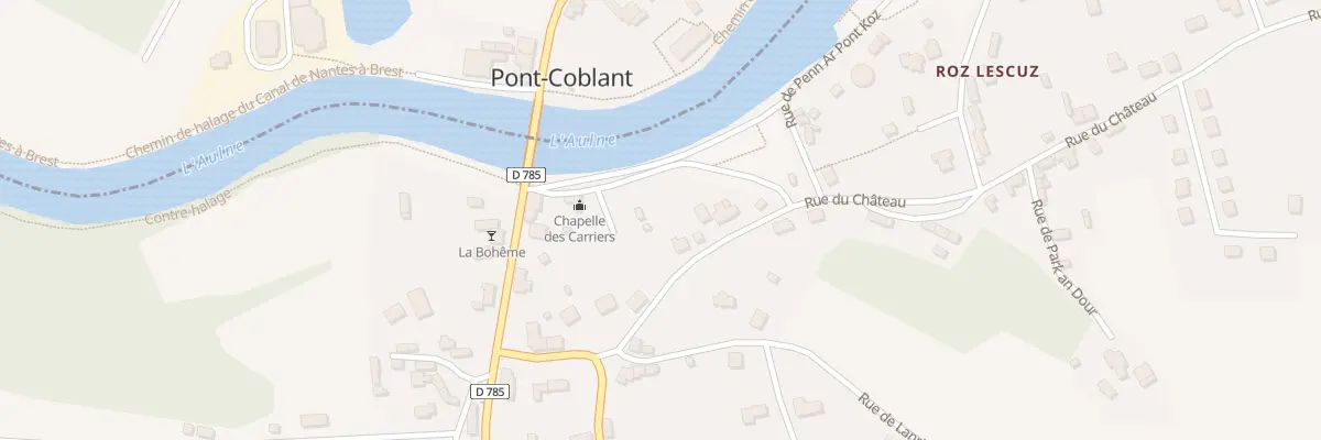 Plan du 12 Rue du Château à Gouézec