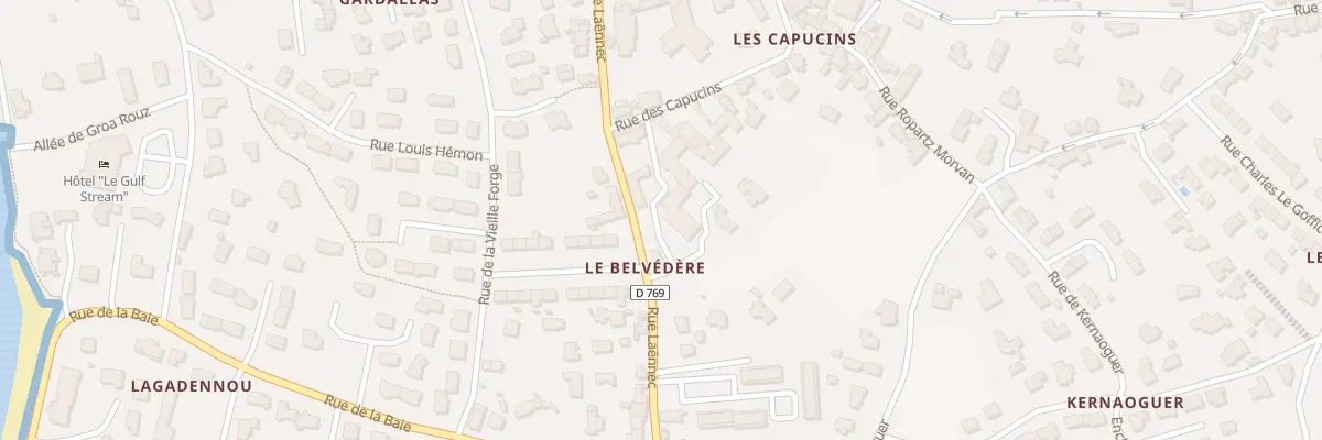 Plan du 6 Rue des Capucins à Roscoff