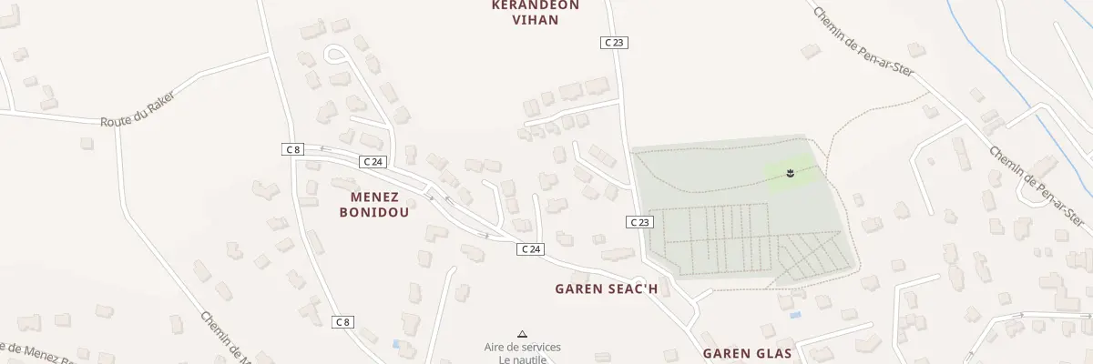 Plan du 368 Rte de Garen Seac’h à La Forêt-Fouesnant