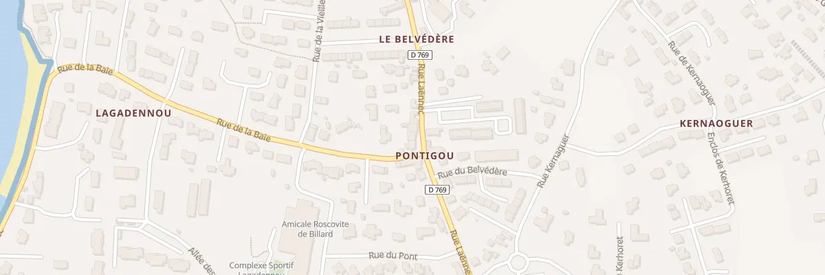 Plan du 34 Rue Laënnec à Roscoff