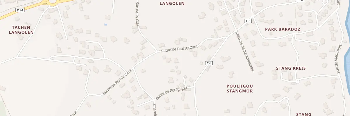 Plan du 7 Rte de Prat Ar Sant à La Forêt-Fouesnant