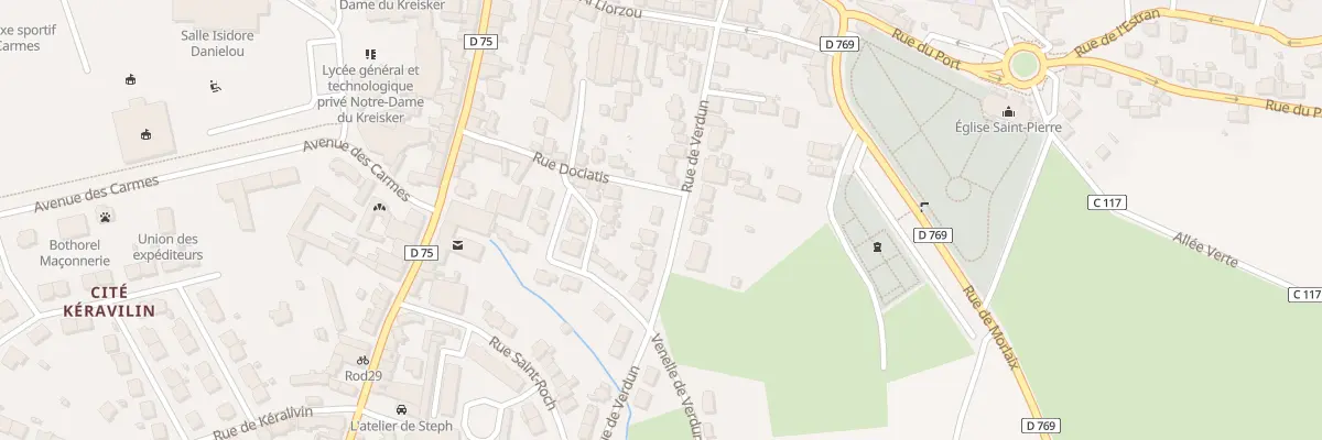 Plan du 28 Rue de Verdun à Saint-Pol-de-Léon