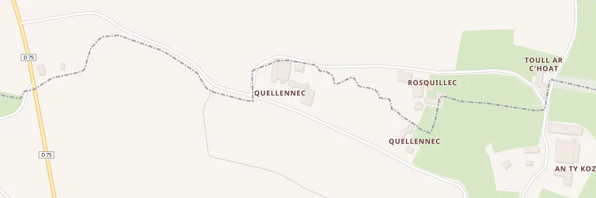 Plan du 71 Quélennec à Plouvorn