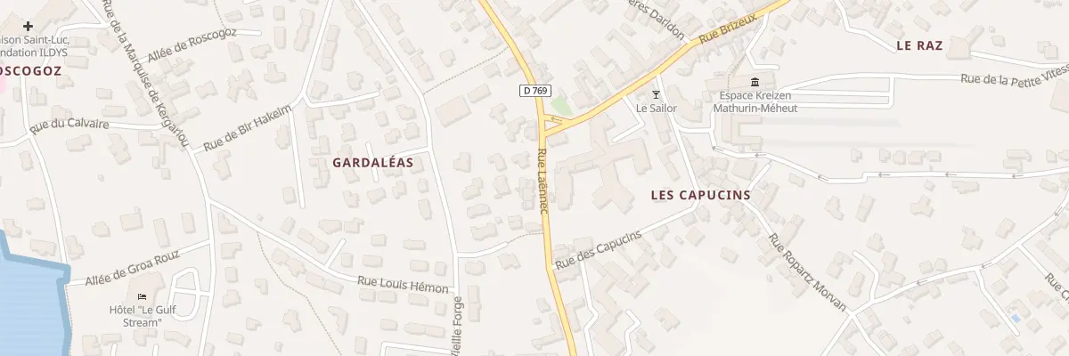 Plan du 6 Rue Laënnec à Roscoff