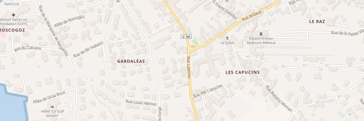 Plan du 2 Rue Laënnec à Roscoff