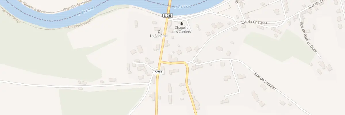 Plan du 2 Rue du Château à Gouézec