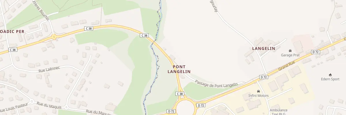 Plan du 5000 Pont Langelin à Edern