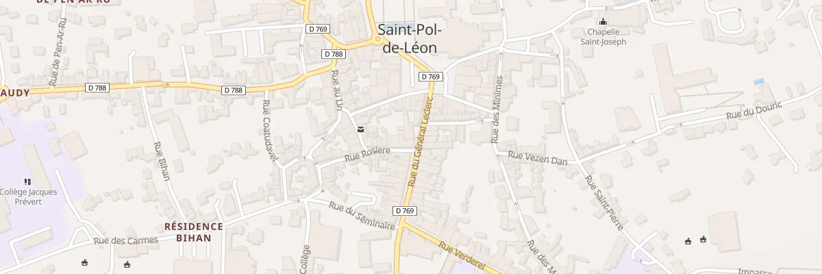 Plan du 10 Rue du General Leclerc à Saint-Pol-de-Léon