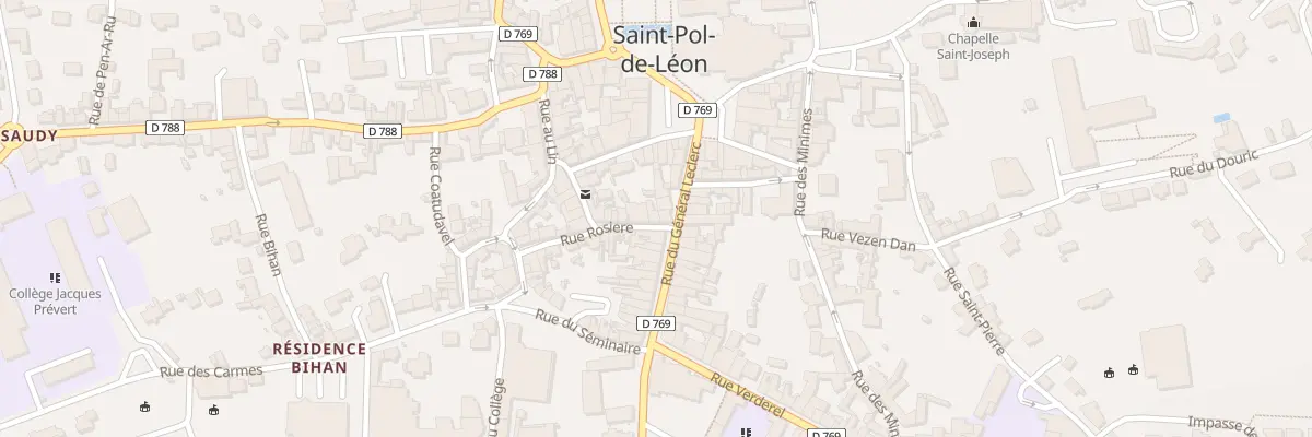 Plan du 4 Rue Roziere à Saint-Pol-de-Léon
