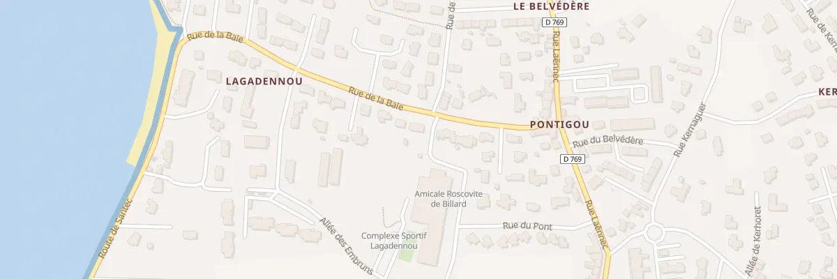 Plan du 153 Rue de la Baie à Roscoff
