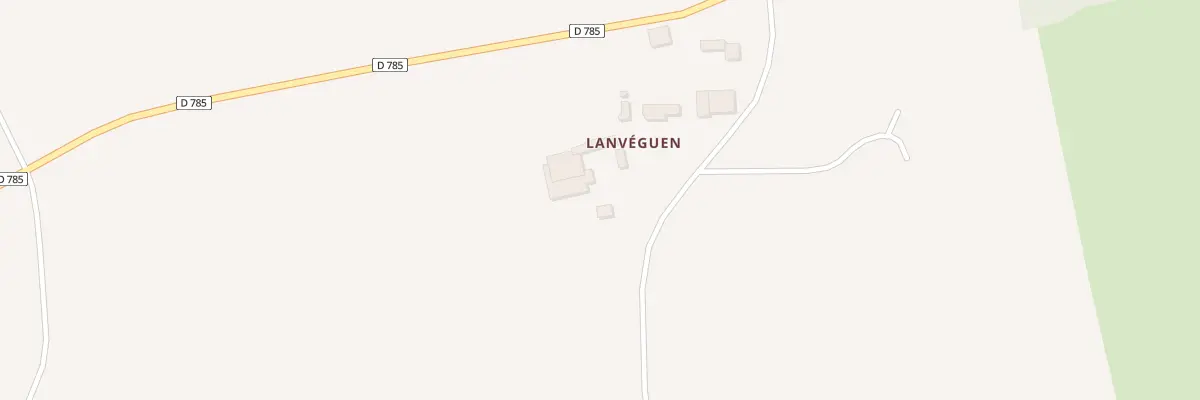 Plan du 1 Lanveguen à Gouézec