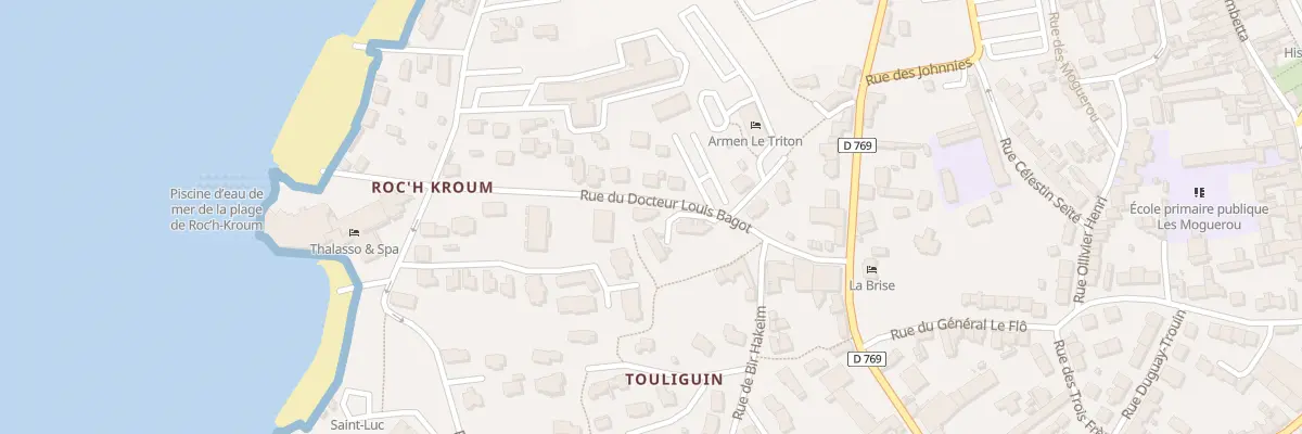 Plan du 13 Rue du Docteur Louis Bagot à Roscoff