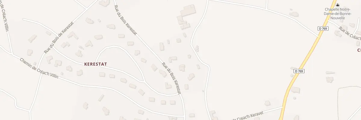 Plan du 43 Rue du Bois de Kerestat à Roscoff