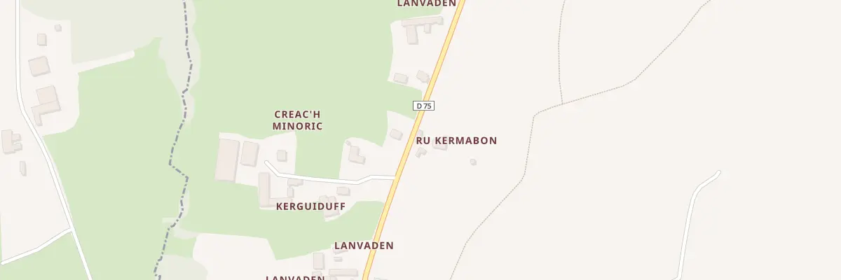 Plan du 5165 Lanvaden à Plouénan