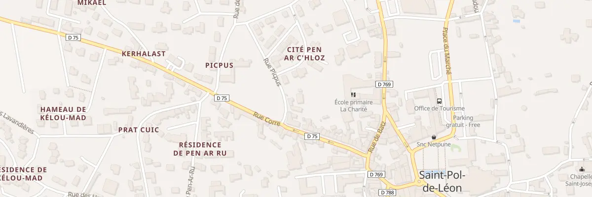 Plan du 32 Rue Corre à Saint-Pol-de-Léon