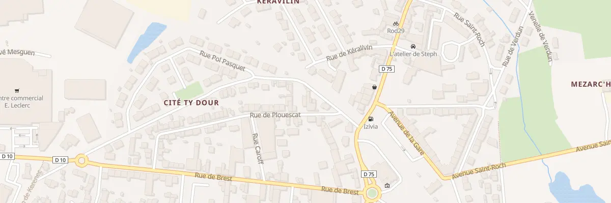 Plan du 10 Rue de Plouescat à Saint-Pol-de-Léon