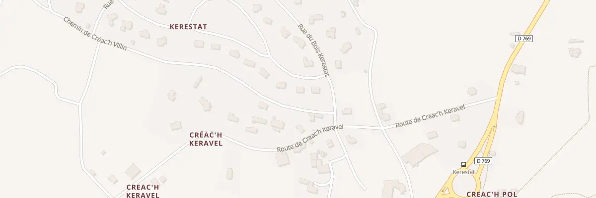 Plan du 3 Rue du Bois de Kerestat à Roscoff