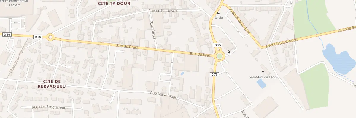 Plan du 13 Rue de Brest à Saint-Pol-de-Léon