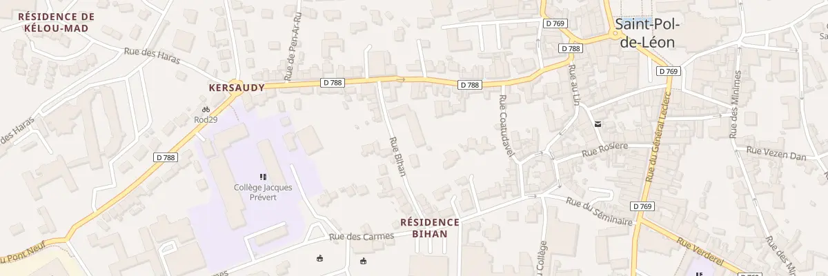 Plan du 15 Rue Bihan à Saint-Pol-de-Léon