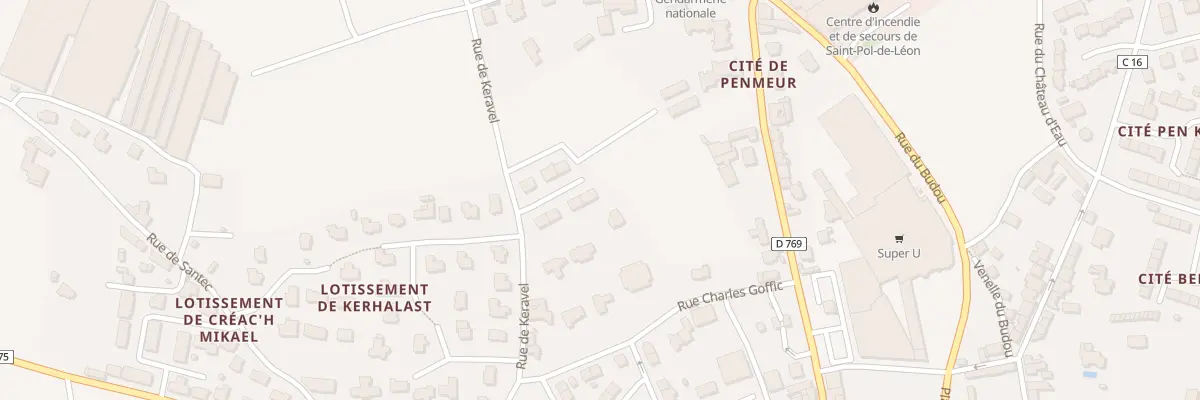 Plan du 8 Cité de Penmeur à Saint-Pol-de-Léon