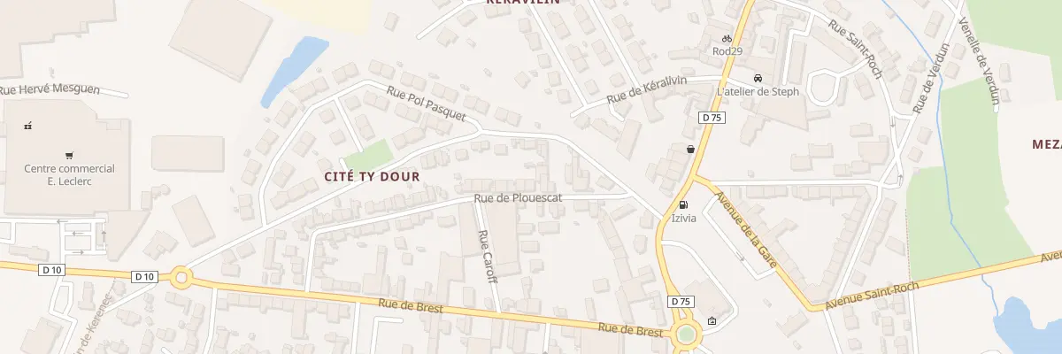 Plan du 22 Rue de Plouescat à Saint-Pol-de-Léon