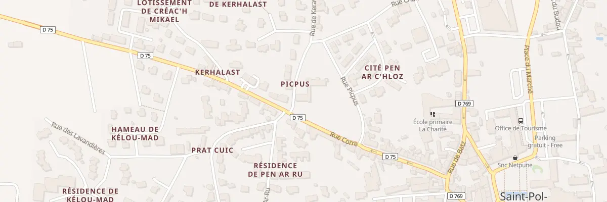 Plan du 46 Rue Corre à Saint-Pol-de-Léon
