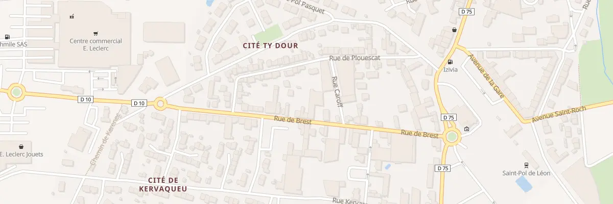 Plan du 28 Rue de Brest à Saint-Pol-de-Léon