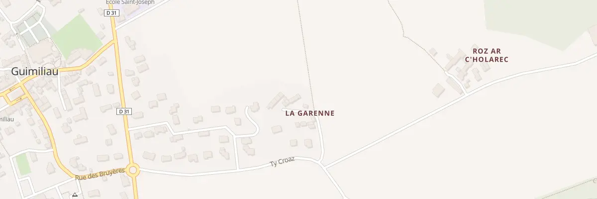 Plan du 5270 La Garenne du Bourg à Guimiliau