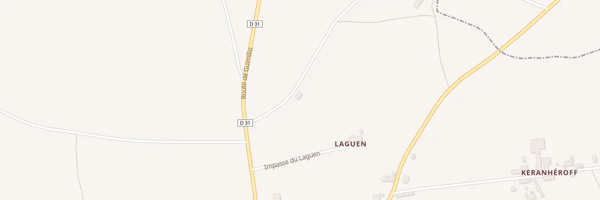 Plan du 5296 Kerhuella à Guimiliau