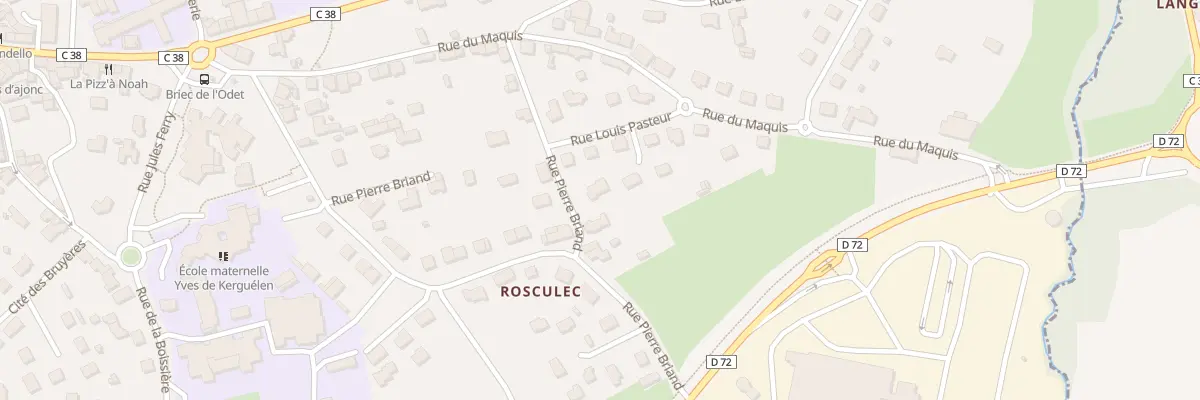 Plan du 33B Rue Pierre Briand à Briec