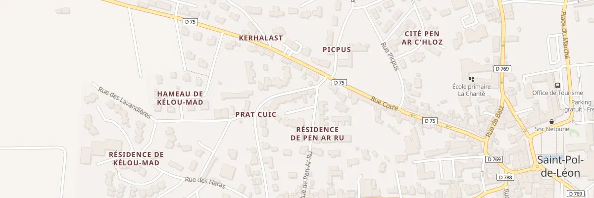 Plan du 36 Rue de Prat Cuic à Saint-Pol-de-Léon