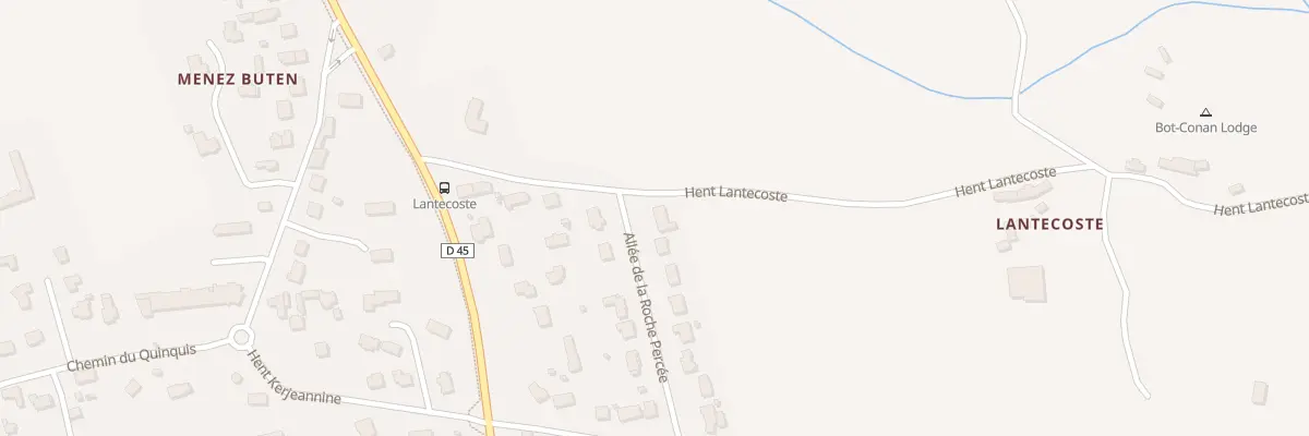 Plan du 14 Hent Lantecoste à Fouesnant