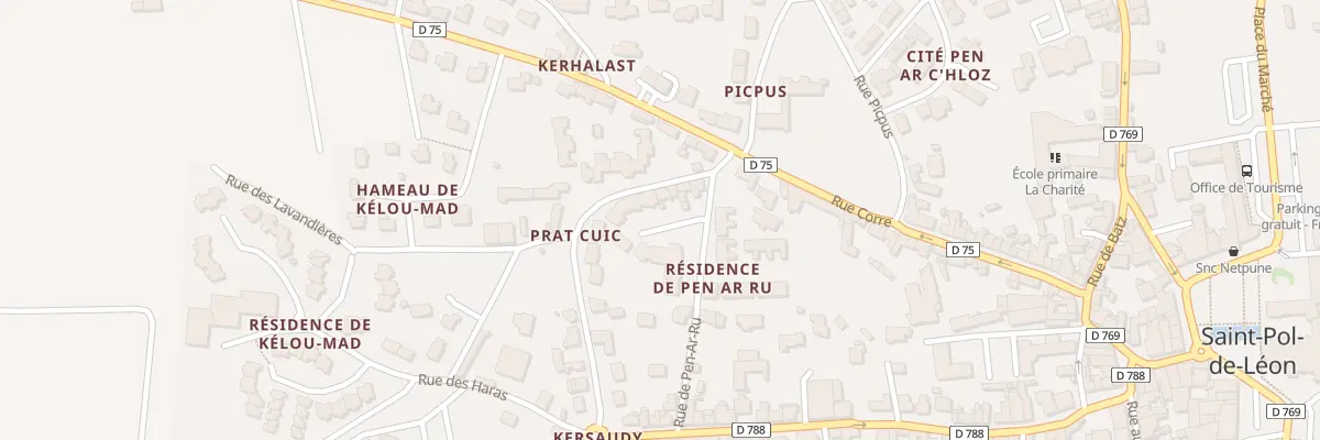 Plan du 9001 Cité Pen Ar Ru à Saint-Pol-de-Léon