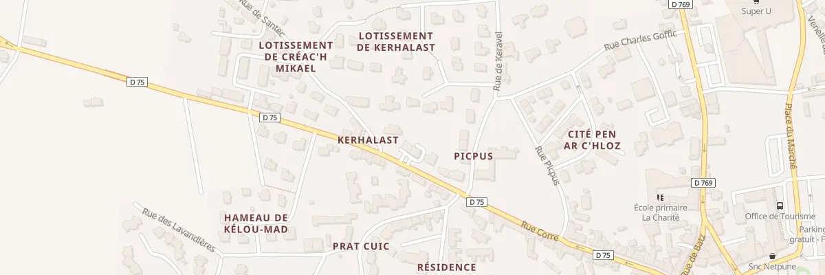 Plan du 64 Rue Corre à Saint-Pol-de-Léon