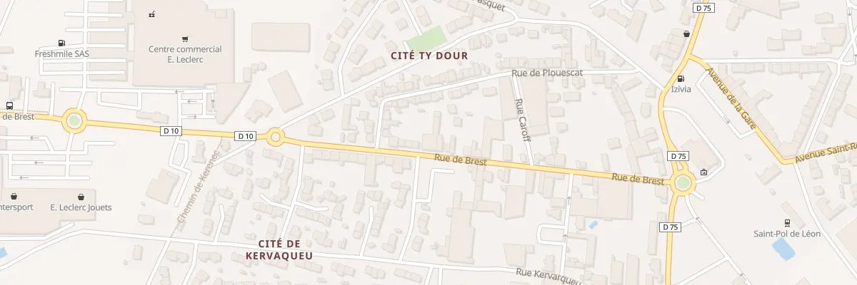 Plan du 40B Rue de Brest à Saint-Pol-de-Léon