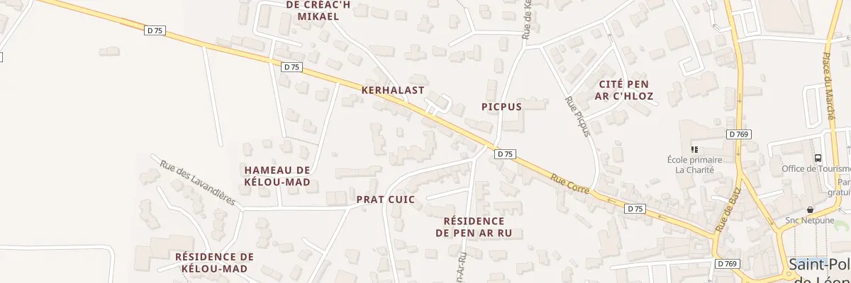 Plan du 71 Rue Corre à Saint-Pol-de-Léon