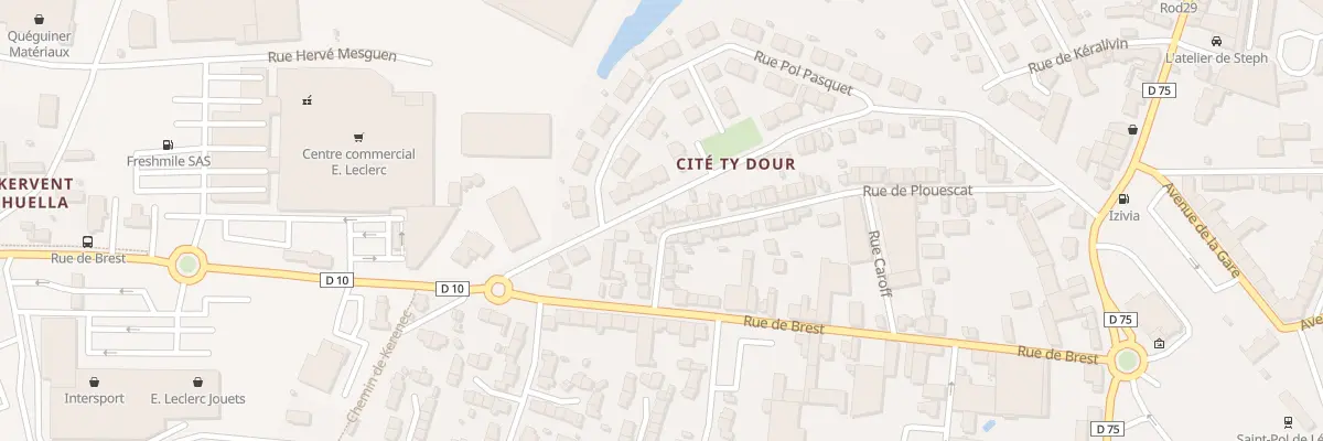 Plan du 74 Rue de Plouescat à Saint-Pol-de-Léon