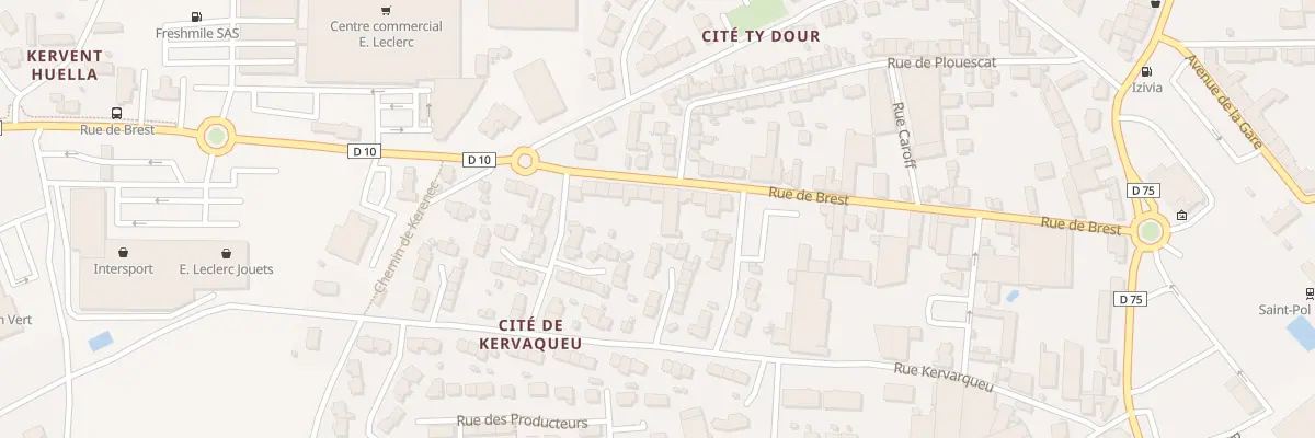Plan du 53 Rue de Brest à Saint-Pol-de-Léon