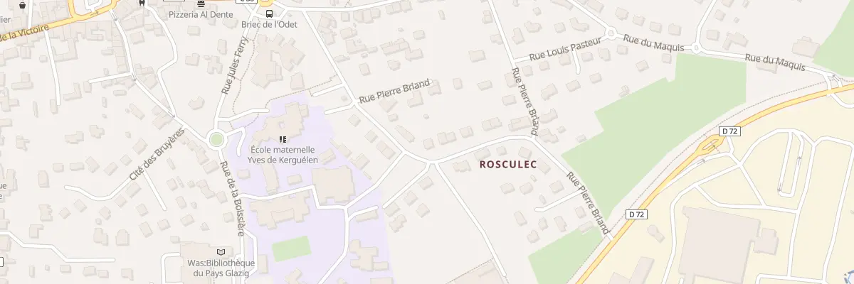 Plan du 17 Rue Pierre Briand à Briec