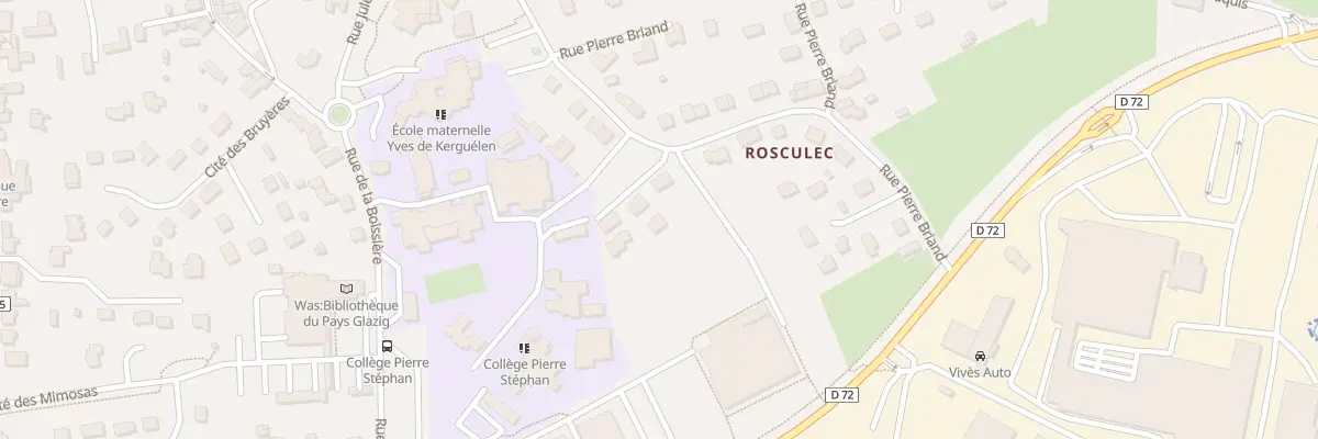 Plan du 5847 Rue Pierre Briand à Briec