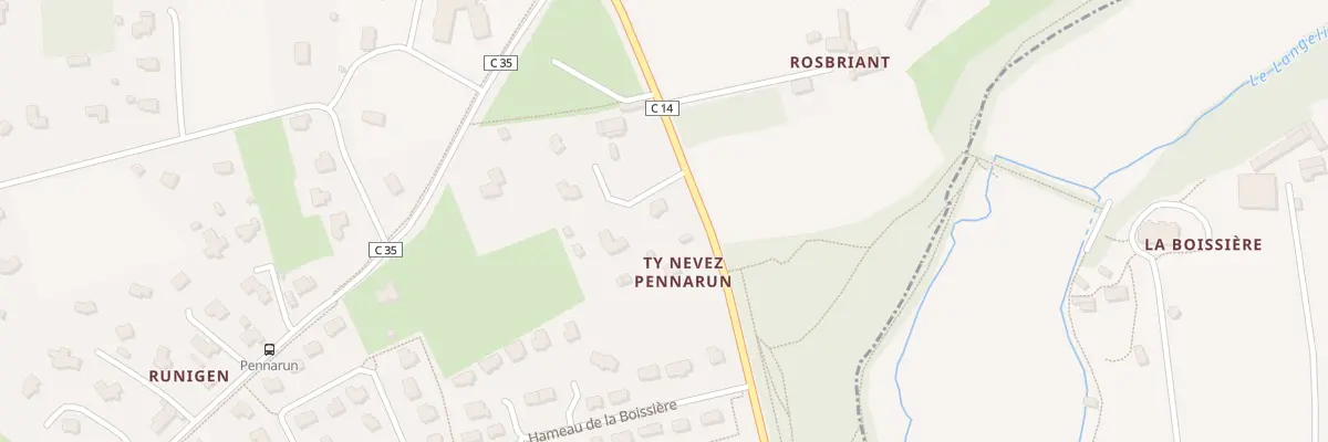 Plan du 470 Rte de Landudal à Briec