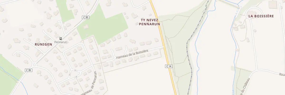 Plan du 3 Rue du Bois à Briec