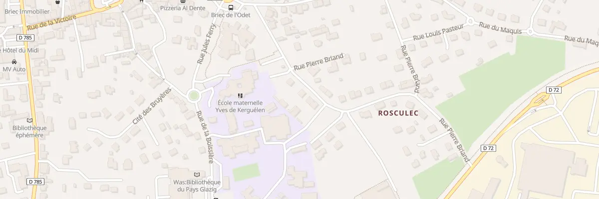 Plan du 14 Rue Pierre Briand à Briec