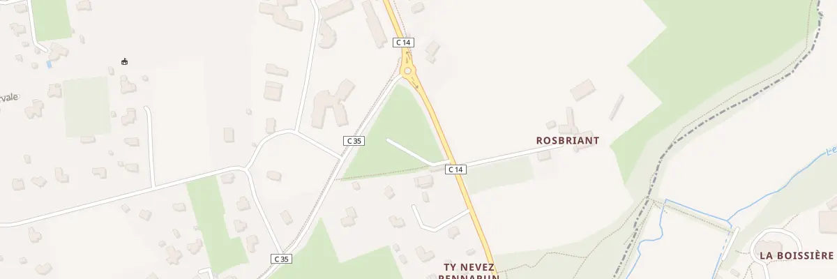 Plan du 408 Rte de Landudal à Briec