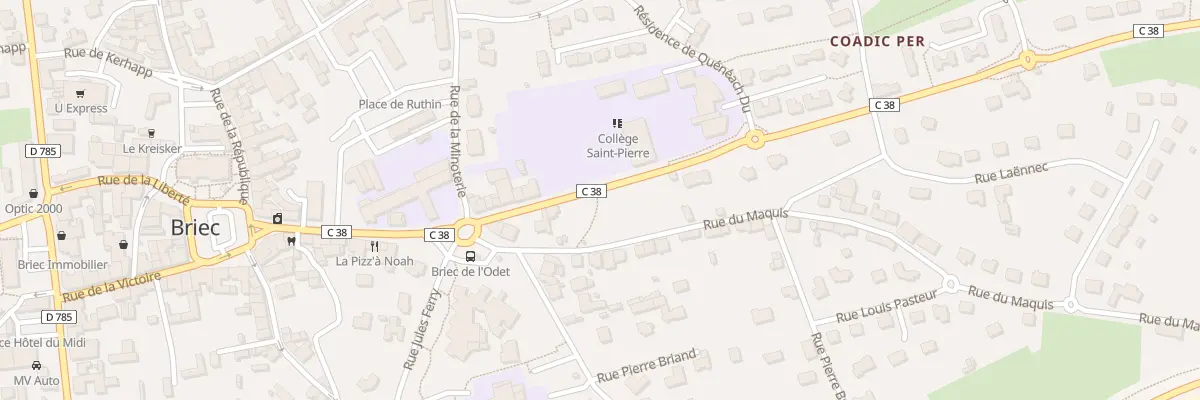 Plan du 24B Rue de la Résistance à Briec
