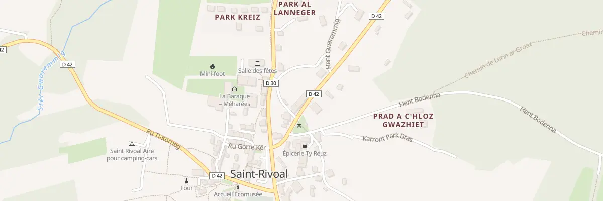 Plan du 49 Le Bourg à Saint-Rivoal